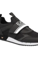 sneakersy | s prímesou kože EA7 	čierna	