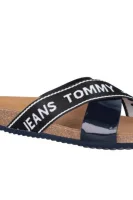 šľapky Tommy Jeans 	tmavomodrá	