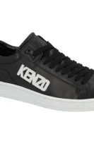 skórzane sneakersy tennix basket logo Kenzo 	čierna	