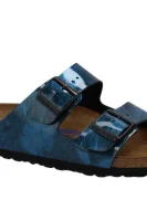 šľapky arizona | narrow fit | s prímesou kože Birkenstock 	modrá	