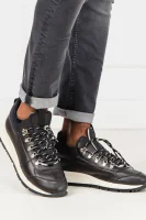 skórzane sneakersy Philippe Model 	čierna	