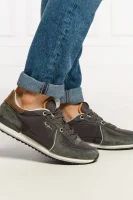 Sneakersy TINKER CITY SMART | s prímesou kože Pepe Jeans London 	sivá	