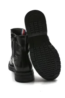 Členkové topánky | s prímesou kože Tommy Hilfiger 	čierna	