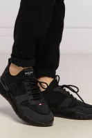 Sneakersy BIENY | s prímesou kože Bally 	čierna	