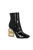 Kožené členkové topánky Dolce & Gabbana 	čierna	