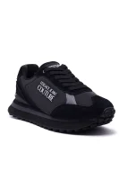 Sneakersy | s prímesou kože Versace Jeans Couture 	čierna	
