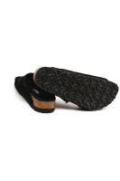 Kožené domáca obuv Arizona FUR Birkenstock 	čierna	