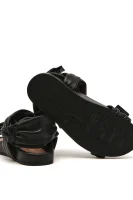 Kožené sandále Red Valentino 	čierna	