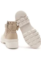 Šnurovacie topánky TREKKA II Karl Rpt Logo Strap | s prímesou kože Karl Lagerfeld 	béžová	