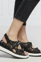 Kožené sandále Le Silla 	čierna	