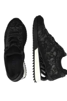 Čipkové Sneakersy REIKO | z dodatkiem skóry Le Silla 	čierna	