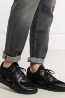 Sneakersy Titanium | s prímesou kože BOSS BLACK 	čierna	