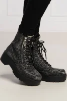 členkové topánky tayte | s prímesou kože Guess 	čierna	
