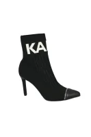 Členkové topánky PANDORA | s prímesou kože Karl Lagerfeld 	čierna	