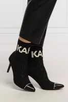 Členkové topánky PANDORA | s prímesou kože Karl Lagerfeld 	čierna	