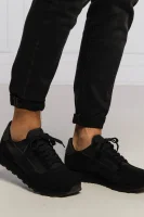 sneakersy | s prímesou kože Armani Exchange 	čierna	