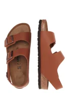 Kožené sandále Milano Birkenstock 	hnedá	