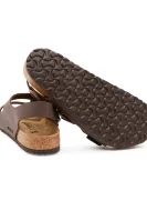 Kožené sandále Milano Birkenstock 	hnedá	