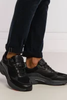 Sneakersy Ardical Runn | s prímesou kože BOSS BLACK 	čierna	