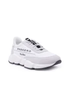 Sneakersy CIGNO | s prímesou kože Weekend MaxMara 	biela	