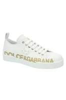Kožené tenisky Dolce & Gabbana 	biela	