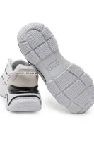 Sneakersy MICOLA | s prímesou kože Guess 	biela	