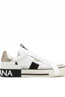 Kožené sneakersy Dolce & Gabbana 	biela	
