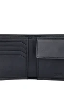 skórzany peňaženka u-bahn HUGO 	čierna	