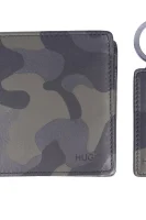 peňaženka + kľúčenka HUGO 	khaki	