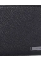 skórzany peňaženka pebble Calvin Klein 	čierna	
