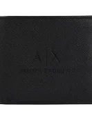 kožený peňaženka bifold Armani Exchange 	čierna	