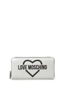 peňaženka Love Moschino striebristá