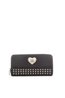 peňaženka heart&studs Love Moschino 	čierna	