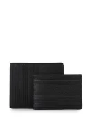 peňaženka + puzdro na vizitky BOSS BLACK 	čierna	