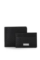 peňaženka+ puzdro na vizitky BOSS BLACK 	čierna	