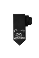 jedwabny kravata Moschino 	čierna	