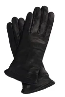 skórzane rukavice Emporio Armani 	čierna	