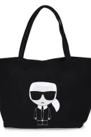 shopper kabelka k/ikonik Karl Lagerfeld 	čierna	