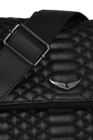 Kožená kabelka na rameno ROCKY Zadig&Voltaire 	čierna	