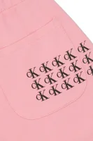 Teplákové nohavice | Regular Fit CALVIN KLEIN JEANS 	ružová	