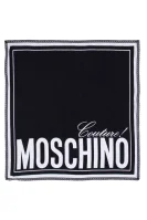 Hodvábna šatka Moschino 	čierna	