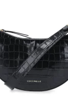 kožená kabelka na rameno anais Coccinelle 	čierna	