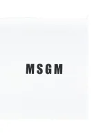 kožená crossbody kabelka MSGM 	čierna	