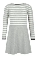 šaty essential stripe Tommy Hilfiger 	sivá	