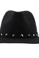 wełniany klobúk Armani Exchange 	čierna	