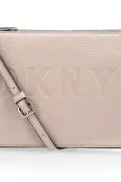 skórzana crossbody kabelka commuter DKNY 	nude	