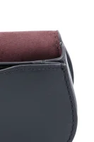 skórzana príručná taštička nerka/crossbody kabelka saddle Coach 	čierna	