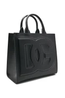 Kožený kufrík DG Logo Bag Dolce & Gabbana 	čierna	