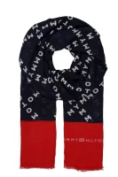 šál bold corporate scarf Tommy Hilfiger 	tmavomodrá	