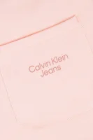 Teplákové nohavice | Regular Fit CALVIN KLEIN JEANS 	púdrovo ružová	